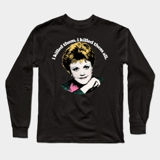 Murder She Wrote / 80s Retro TV Design Long Sleeve T-Shirt